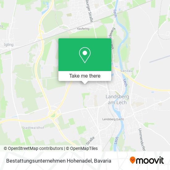 Bestattungsunternehmen Hohenadel map