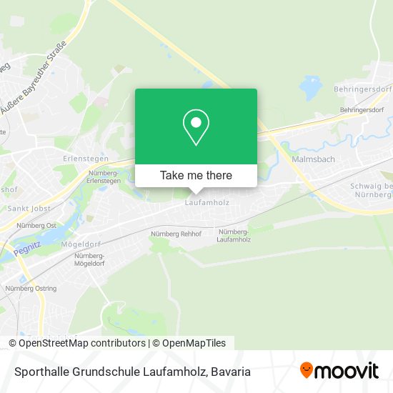Sporthalle Grundschule Laufamholz map