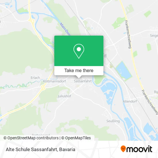 Карта Alte Schule Sassanfahrt