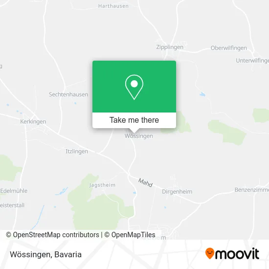 Карта Wössingen