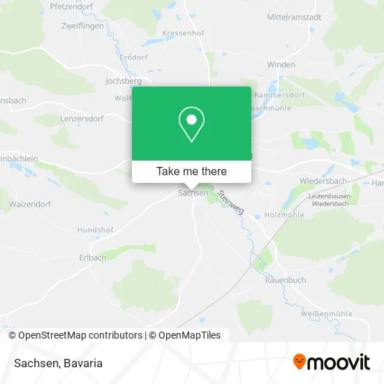 Карта Sachsen