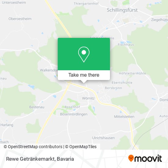 Rewe Getränkemarkt map