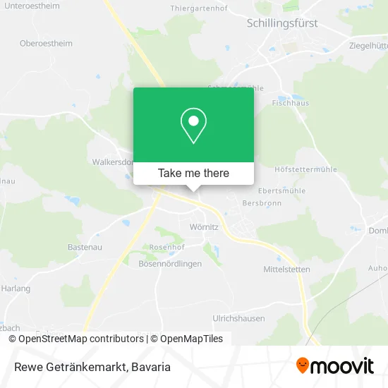 Карта Rewe Getränkemarkt