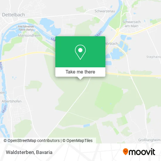 Карта Waldsterben
