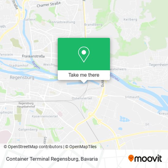 Container Terminal Regensburg map