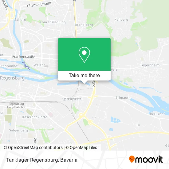 Карта Tanklager Regensburg