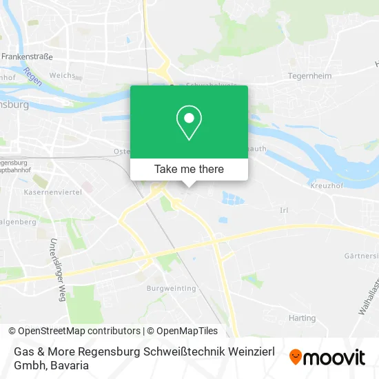 Карта Gas & More Regensburg Schweißtechnik Weinzierl Gmbh