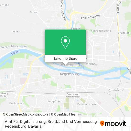 Карта Amt Für Digitalisierung, Breitband Und Vermessung Regensburg