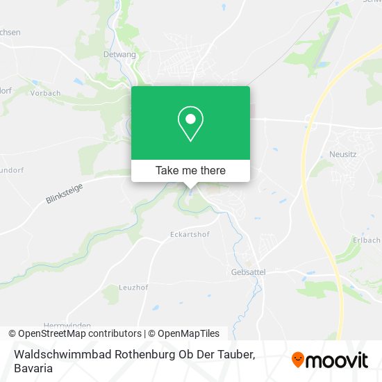 Waldschwimmbad Rothenburg Ob Der Tauber map
