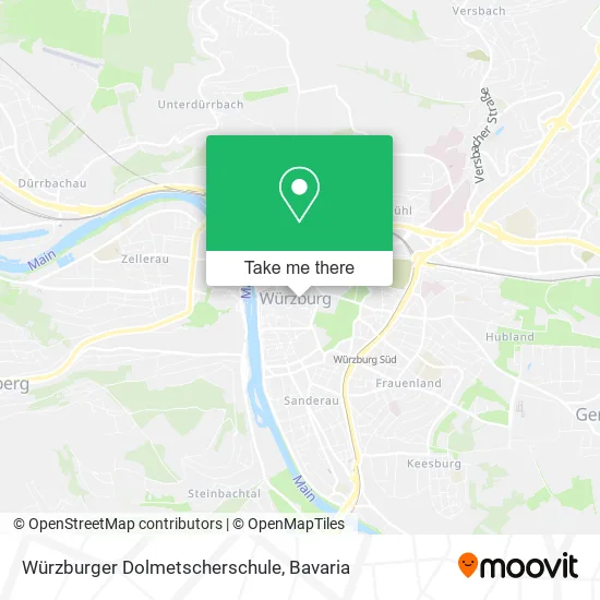 Карта Würzburger Dolmetscherschule