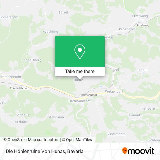 Die Höhlenruine Von Hunas map