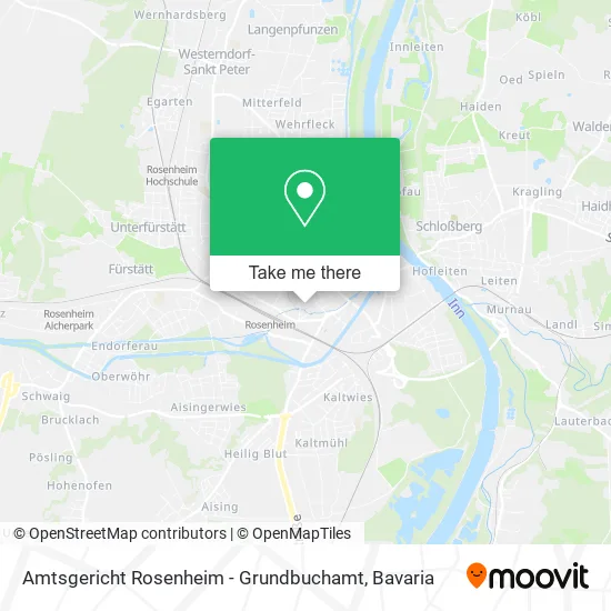 Amtsgericht Rosenheim - Grundbuchamt map