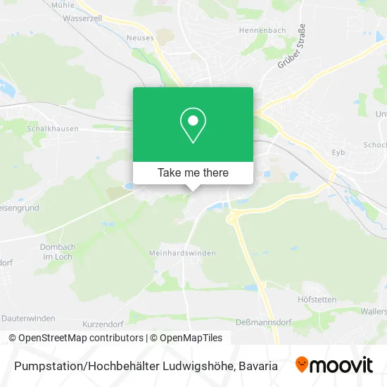Карта Pumpstation / Hochbehälter Ludwigshöhe