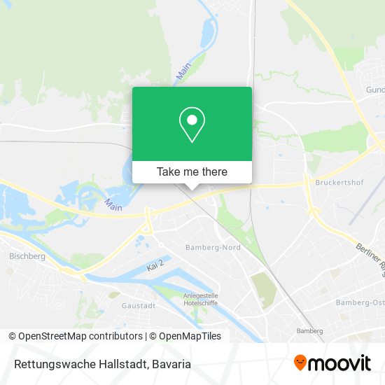 Rettungswache Hallstadt map