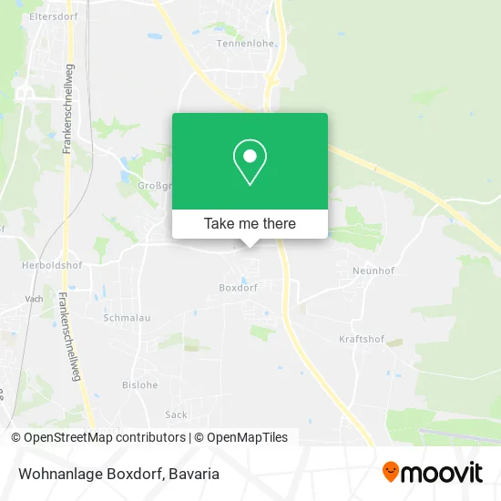Карта Wohnanlage Boxdorf