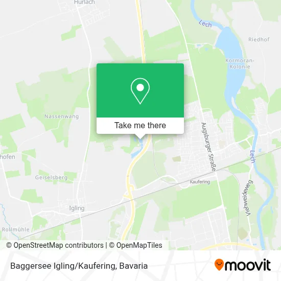Baggersee Igling/Kaufering map