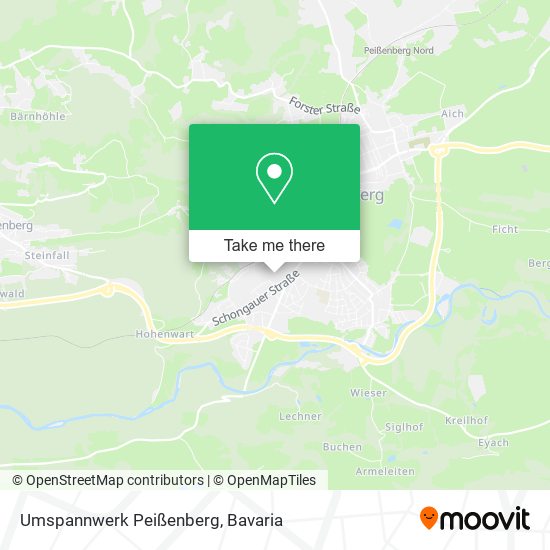 Umspannwerk Peißenberg map