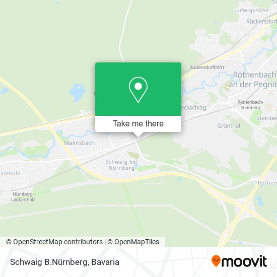 Schwaig B.Nürnberg map