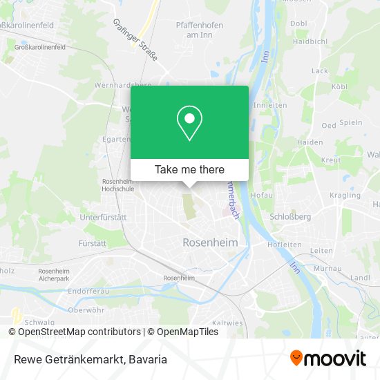 Rewe Getränkemarkt map