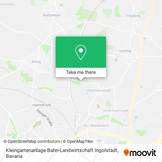 Kleingartenanlage Bahn-Landwirtschaft Ingolstadt map