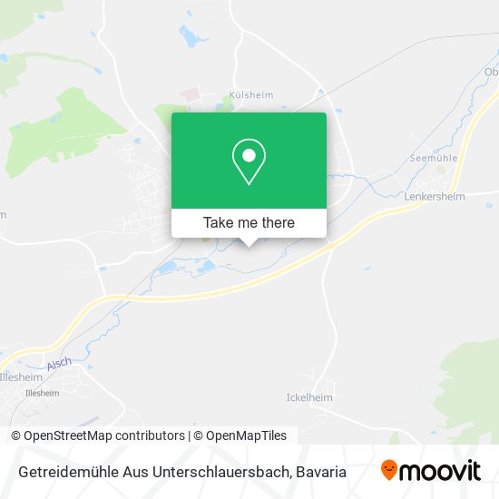 Getreidemühle Aus Unterschlauersbach map