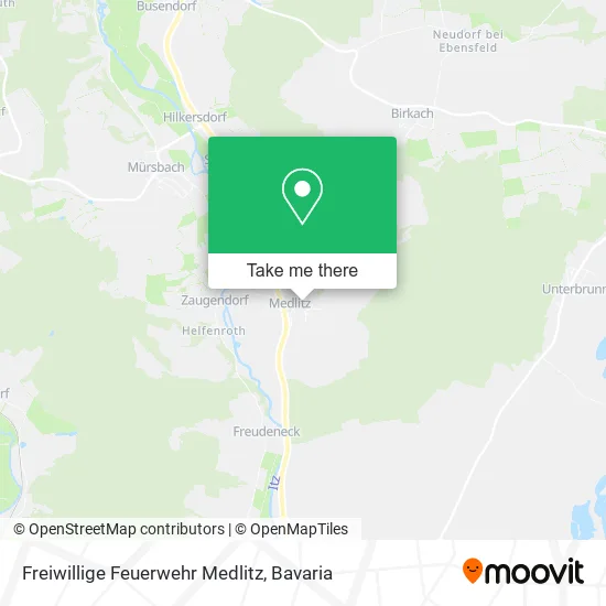 Карта Freiwillige Feuerwehr Medlitz