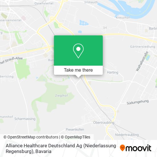 Alliance Healthcare Deutschland Ag (Niederlassung Regensburg) map