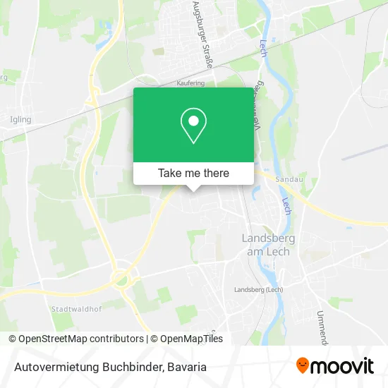 Карта Autovermietung Buchbinder