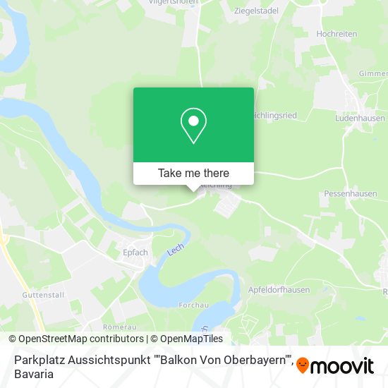 Parkplatz Aussichtspunkt ""Balkon Von Oberbayern"" map