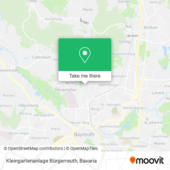 Карта Kleingartenanlage Bürgerreuth