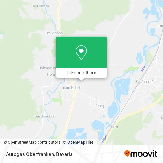 Карта Autogas Oberfranken