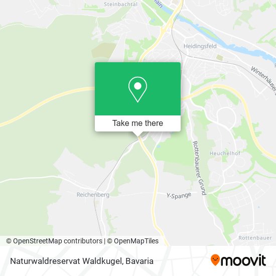 Naturwaldreservat Waldkugel map