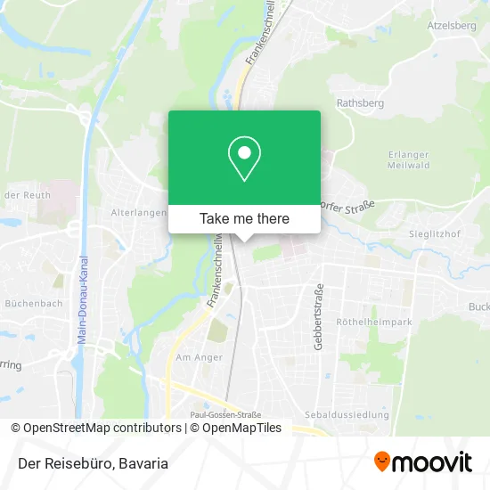 Карта Der Reisebüro