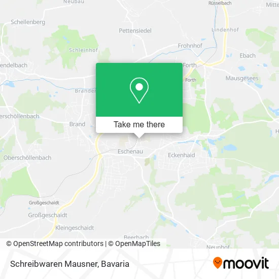 Карта Schreibwaren Mausner