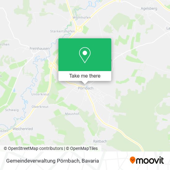 Gemeindeverwaltung Pörnbach map