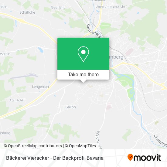 Bäckerei Vieracker - Der Backprofi map