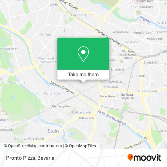 Pronto Pizza map