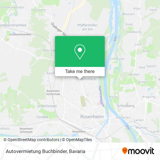 Autovermietung Buchbinder map
