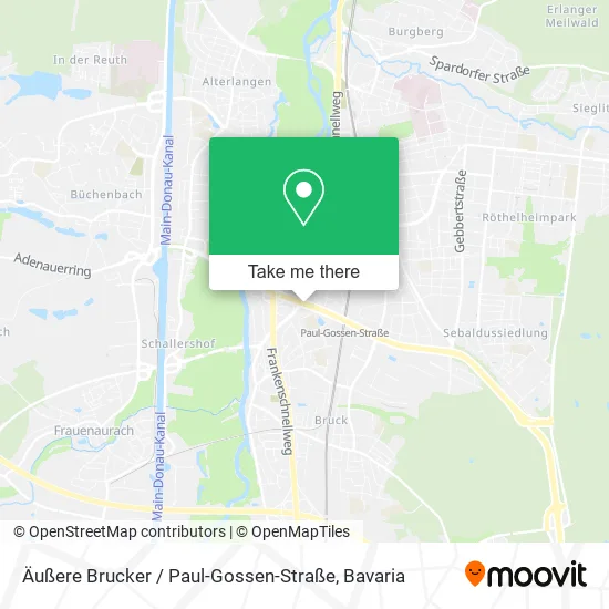 Карта Äußere Brucker / Paul-Gossen-Straße