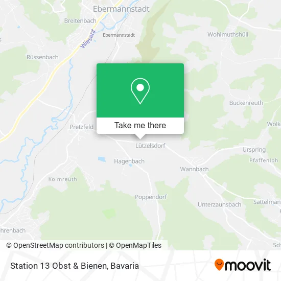 Station 13 Obst & Bienen map