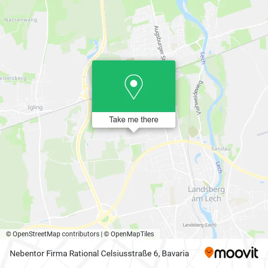 Карта Nebentor Firma Rational Celsiusstraße 6