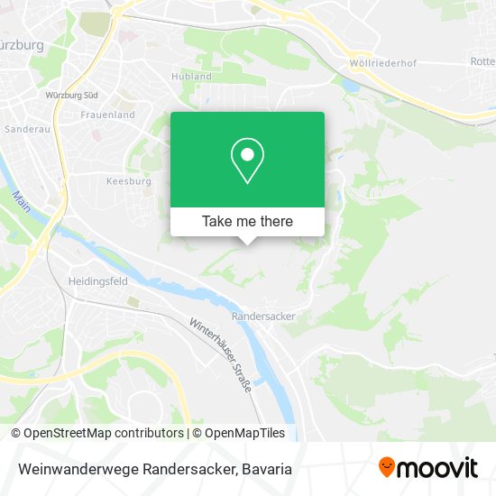 Weinwanderwege Randersacker map