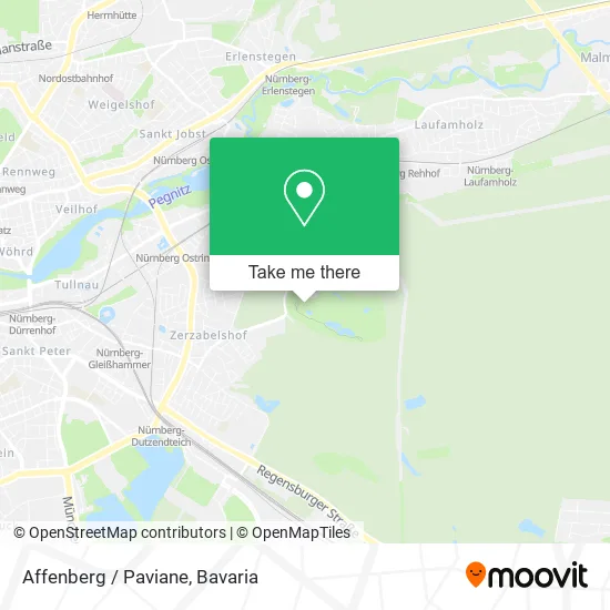 Карта Affenberg / Paviane