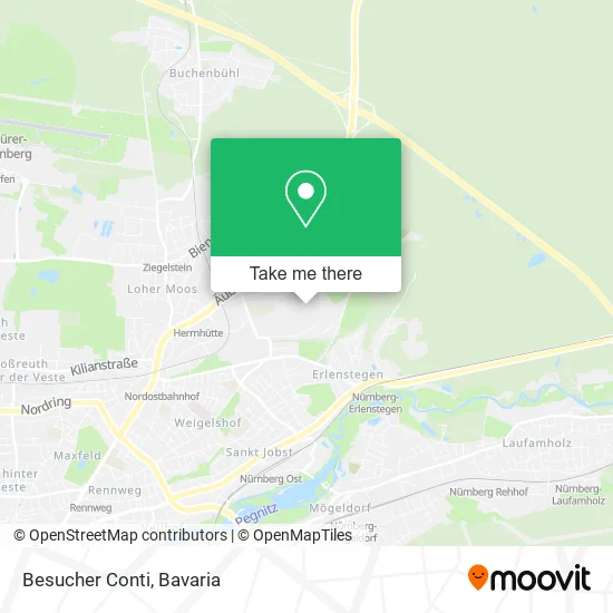 Карта Besucher Conti