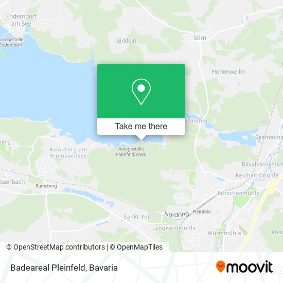 Карта Badeareal Pleinfeld