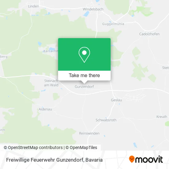 Карта Freiwillige Feuerwehr Gunzendorf