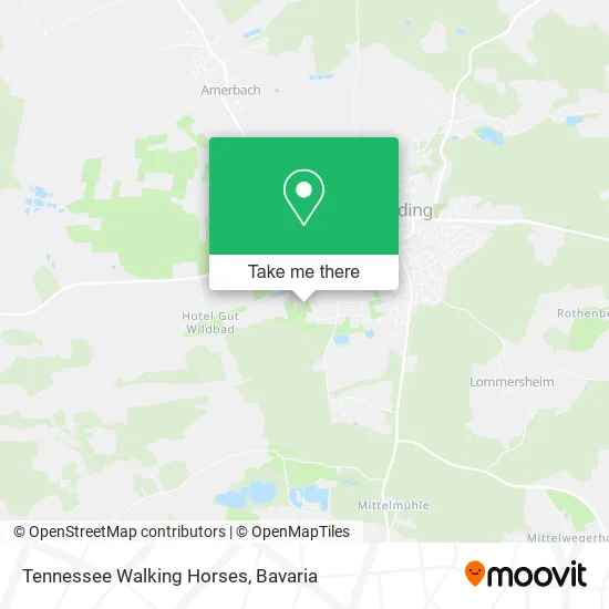 Карта Tennessee Walking Horses