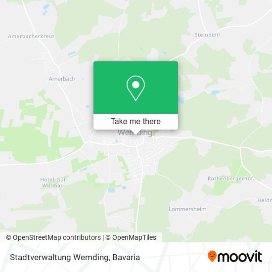 Stadtverwaltung Wemding map