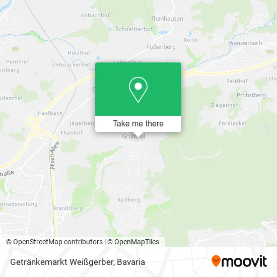 Карта Getränkemarkt Weißgerber