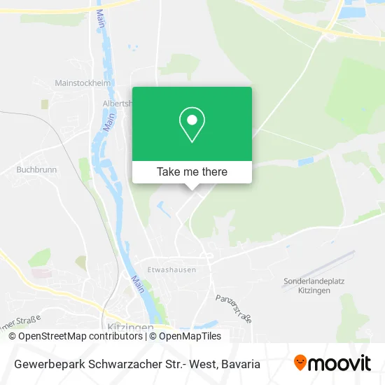 Карта Gewerbepark Schwarzacher Str.- West